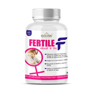 Sultan Nights Fertil-F – Ayurvedic Female Fertility & Reproductive Wellness Capsules (60 Capsules)