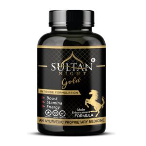 Sultan Night Gold Capsule – Ayurvedic Formula for Energy, Stamina & Physical Strength (30 Capsules)