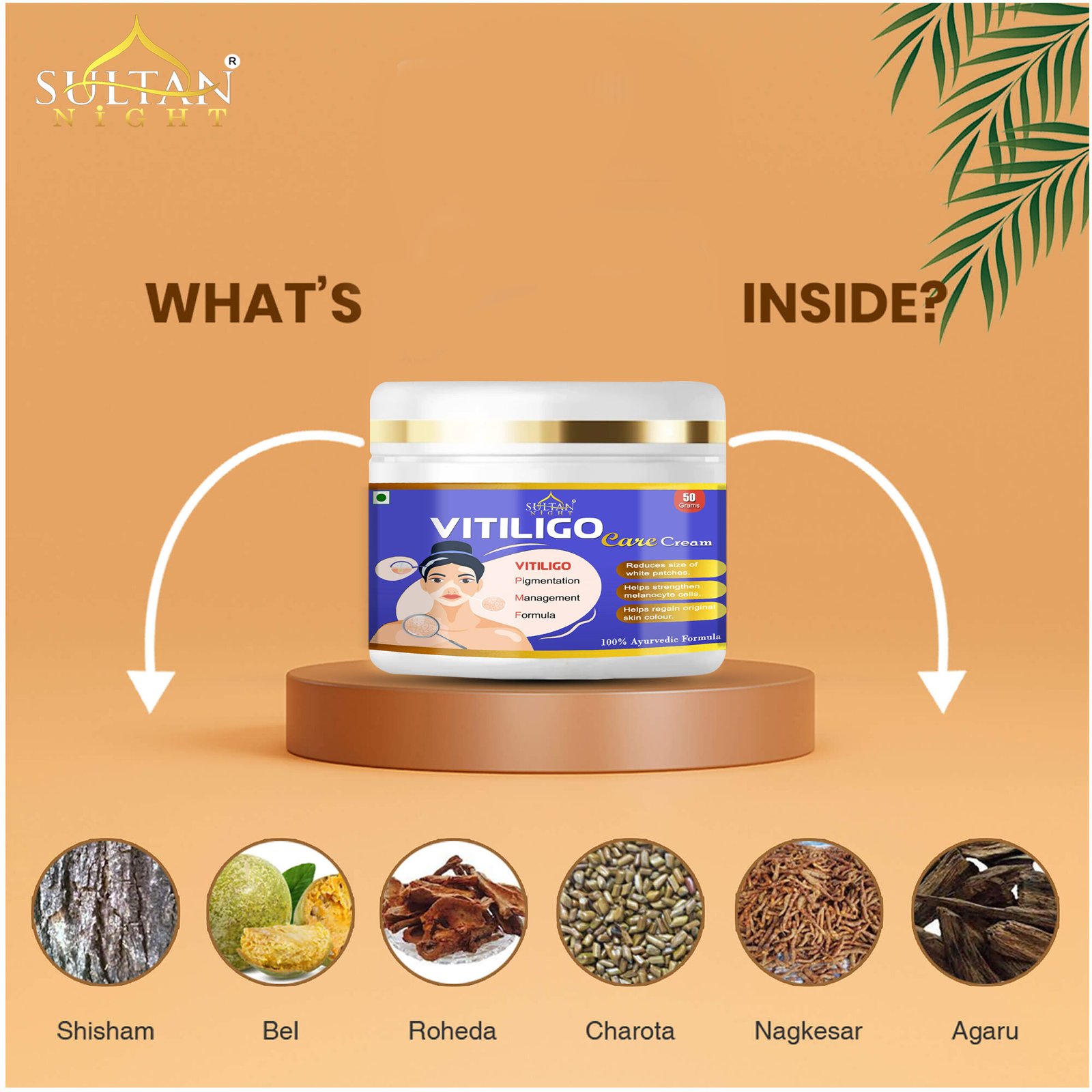 Vitiligo Care Cream inside