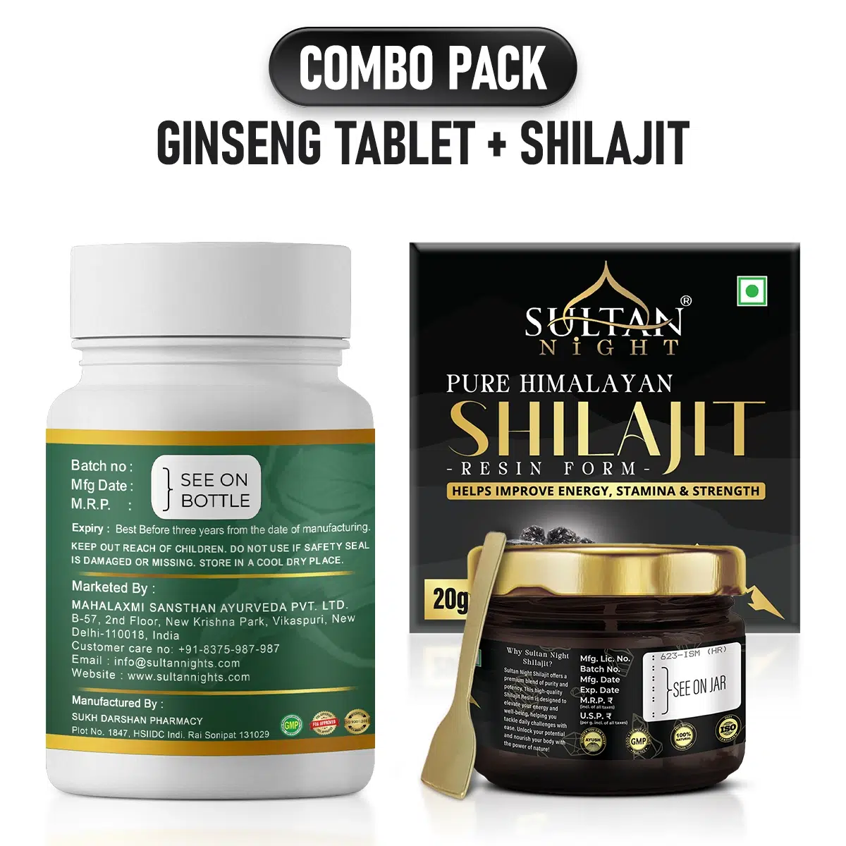 Sultan Night Ginseng + Shilajit : Enhance stamina | Elevate energy level | Improve mental Function | Upgrade Immunity - Image 3