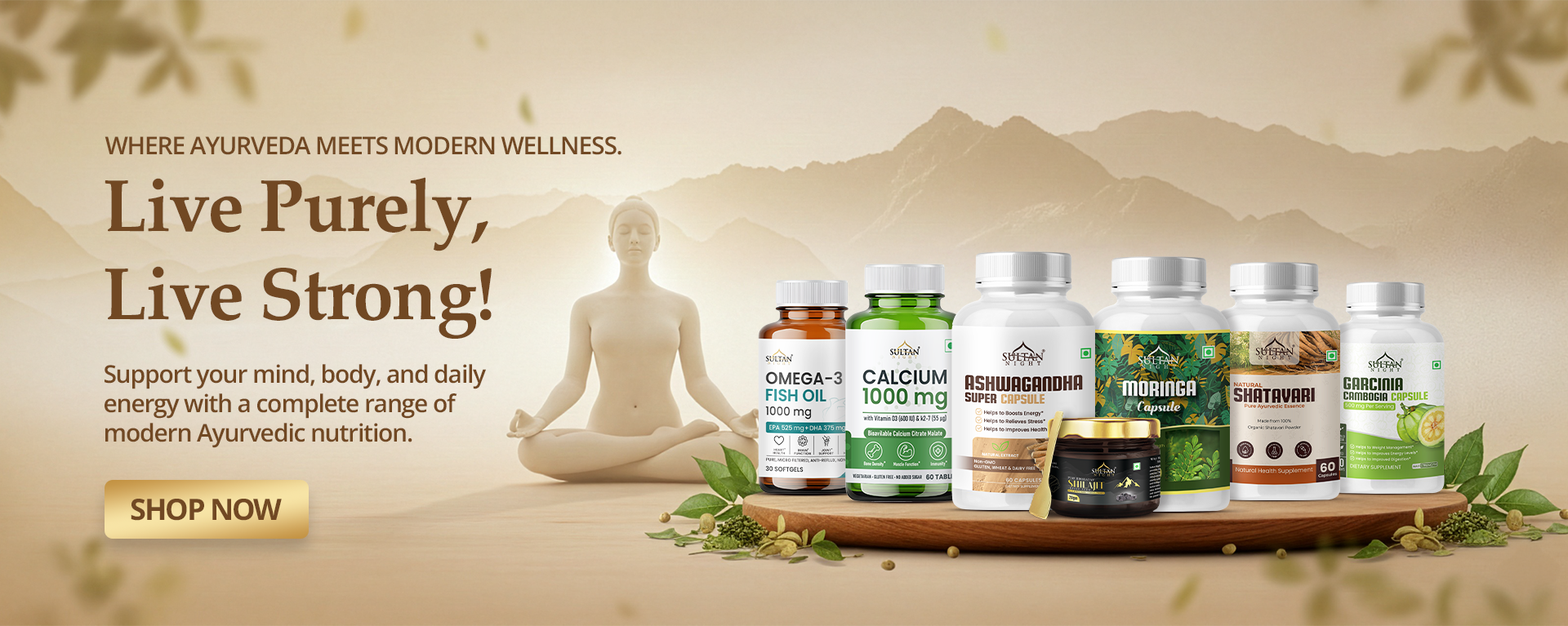 home banner live purely