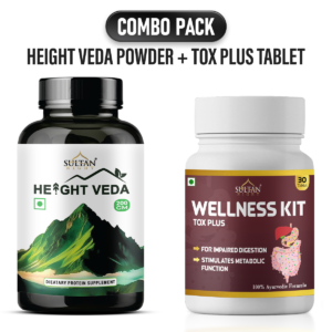 Sultan Night Tox Plus + Height Veda Powder : Promotes digestive function  | Improve Joint health | Encourage metabolism | Increase Appetite