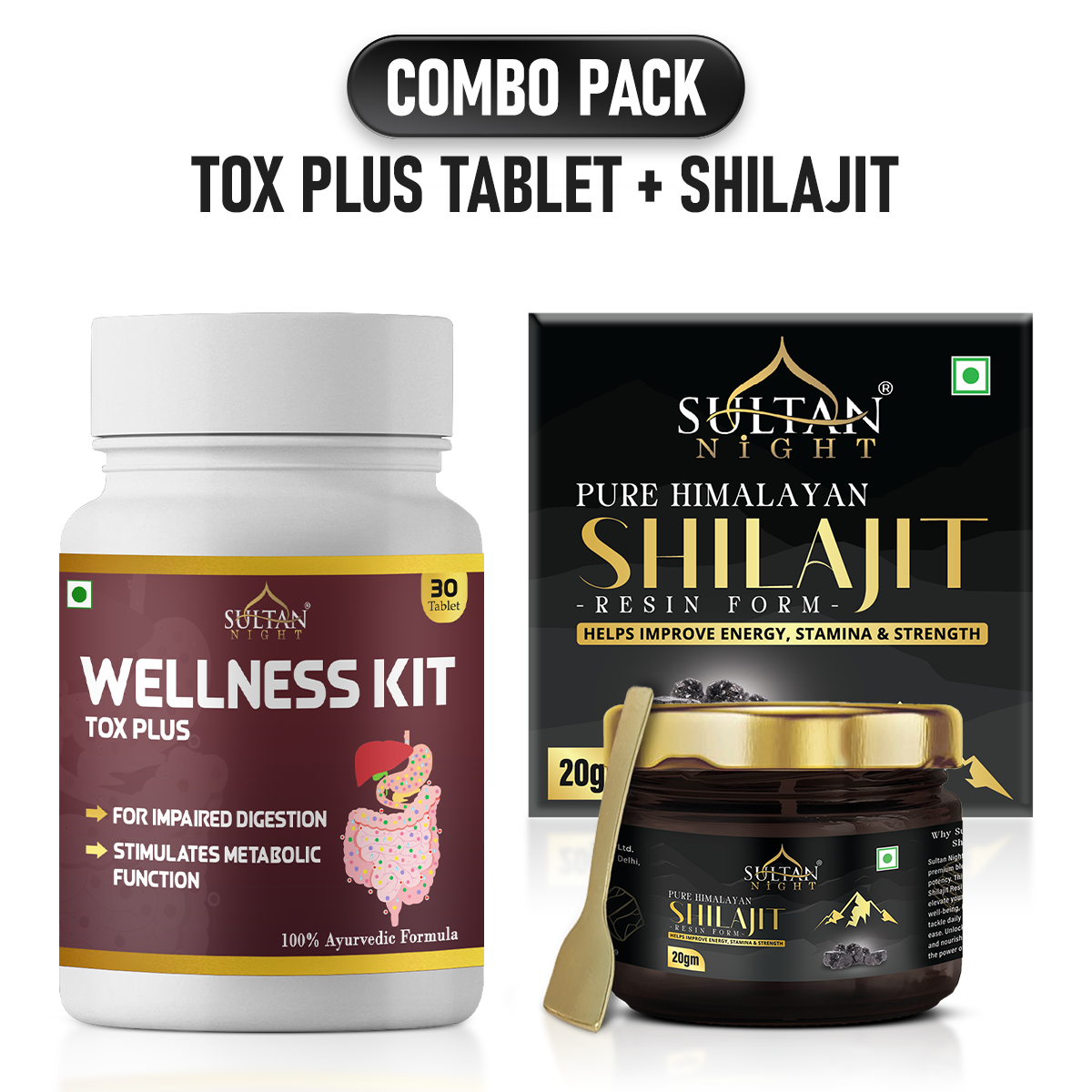 Tox Plus + Shilajit Combo1
