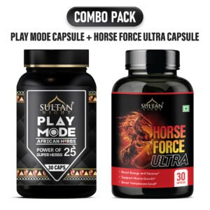 Play Mode Capsule + Horse Force Ultra Capsule: Uplift Stamina and Immunity | Improve Daily Strength | Sustain Healthy Hormone | Promote Rejuvenation