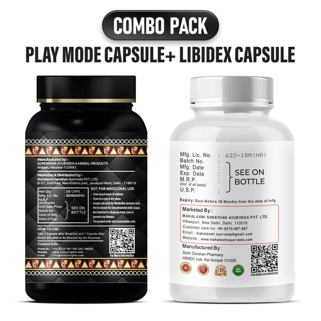 Play Mode Capsule + Libidex Capsule | Vitality & Performance Combo