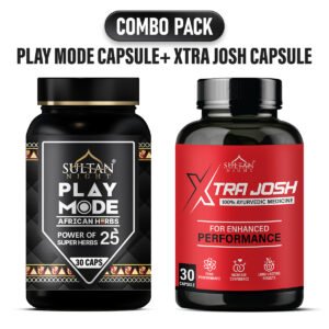 Play Mode Capsule + Xtra Josh Capsule: Heighten Energy and Strength | Uplift Physical Performance | Elevate Immunity | Hike up Testosterone level